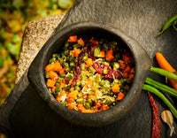 Healthy balanced food at Ayurvedagram Heritage Wellness Center, Bengaluru, Karnataka, India